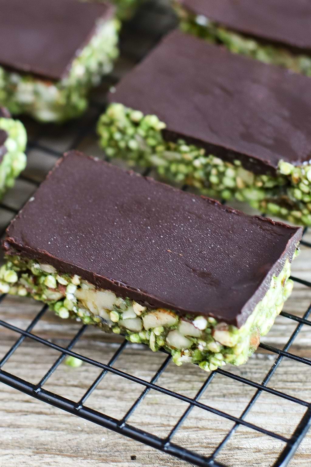 Barres protéinées au matcha