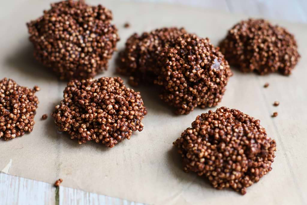 Fleurs de quinoa soufflé au chocolat