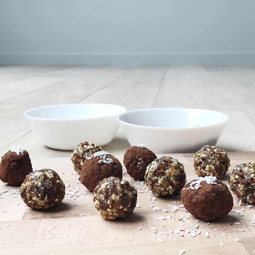 Energy balls met dadels en rozijnen