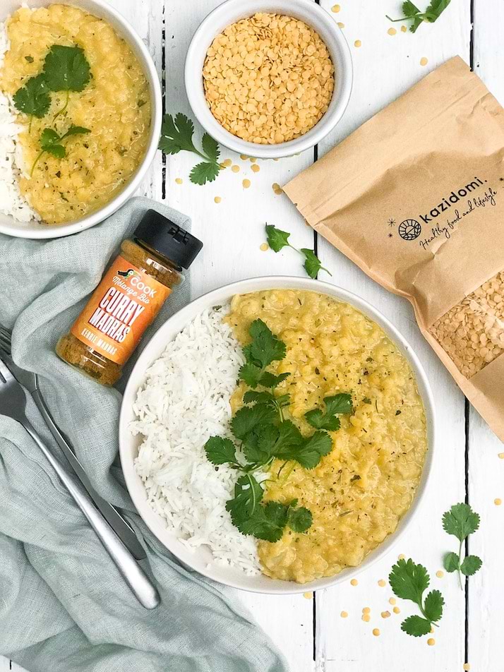 Dhal (lentilles jaunes à l'indienne)