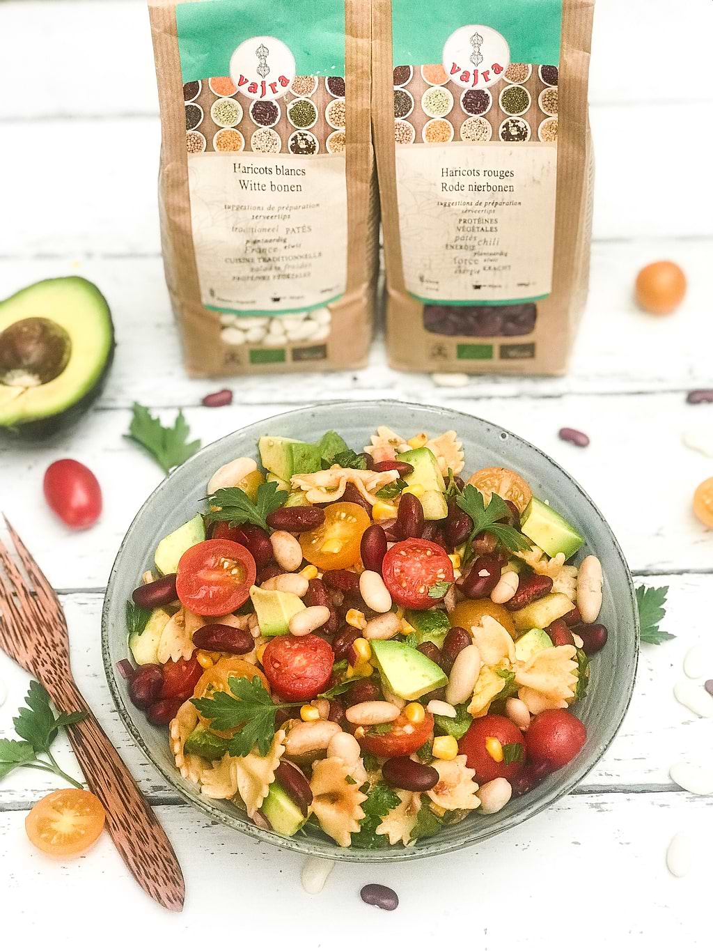 Salade de Haricots blancs et rouges pour un lunch gourmand