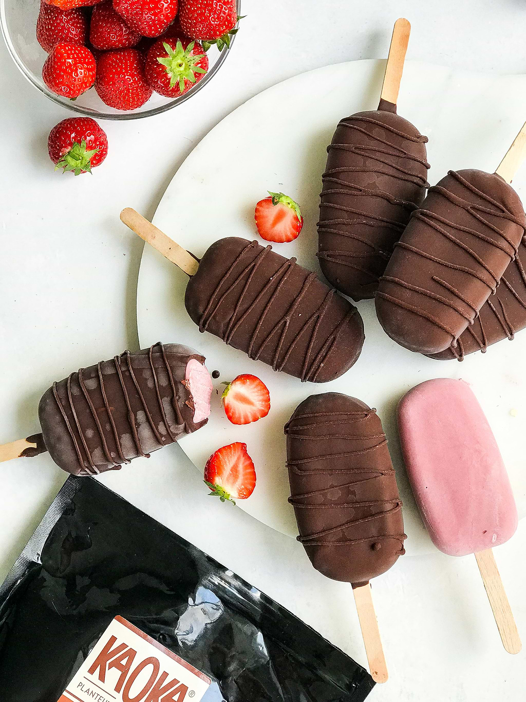 Aardbei & chocolade magnums