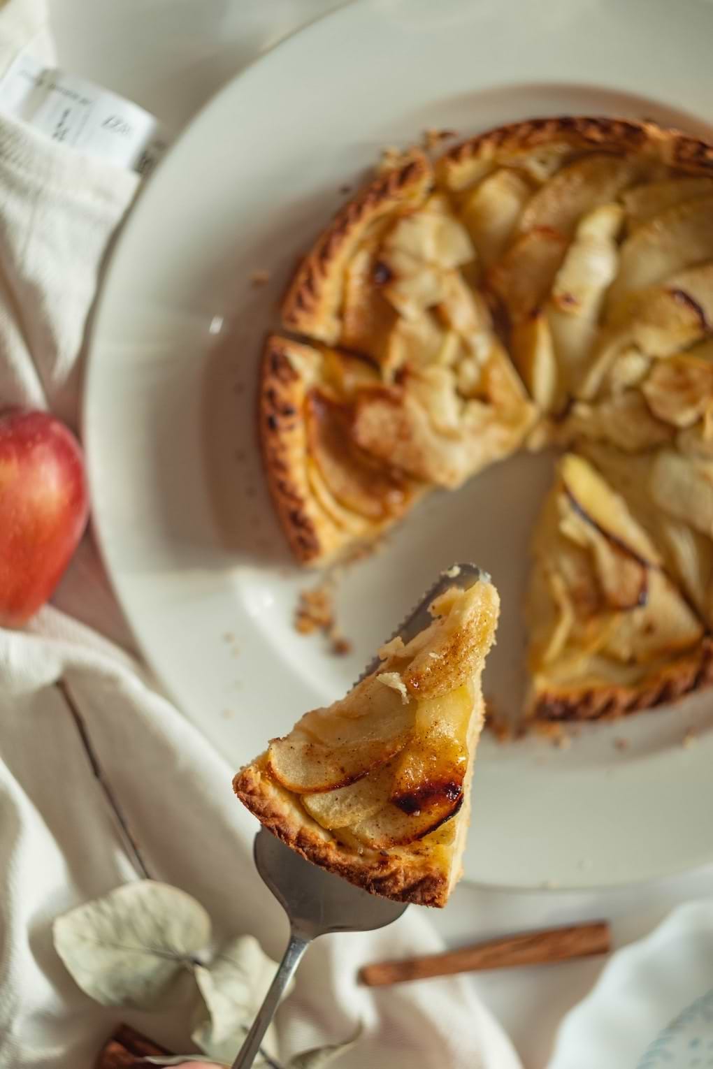 Gâteau pommes et noix