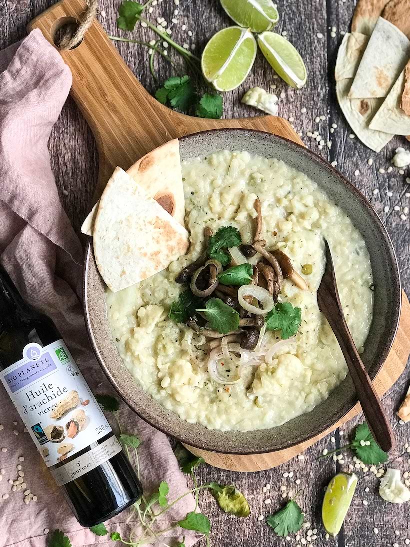 Recette de dahl de chou-fleur et lentilles jaunes