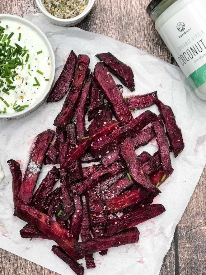 Frites de betteraves rouges