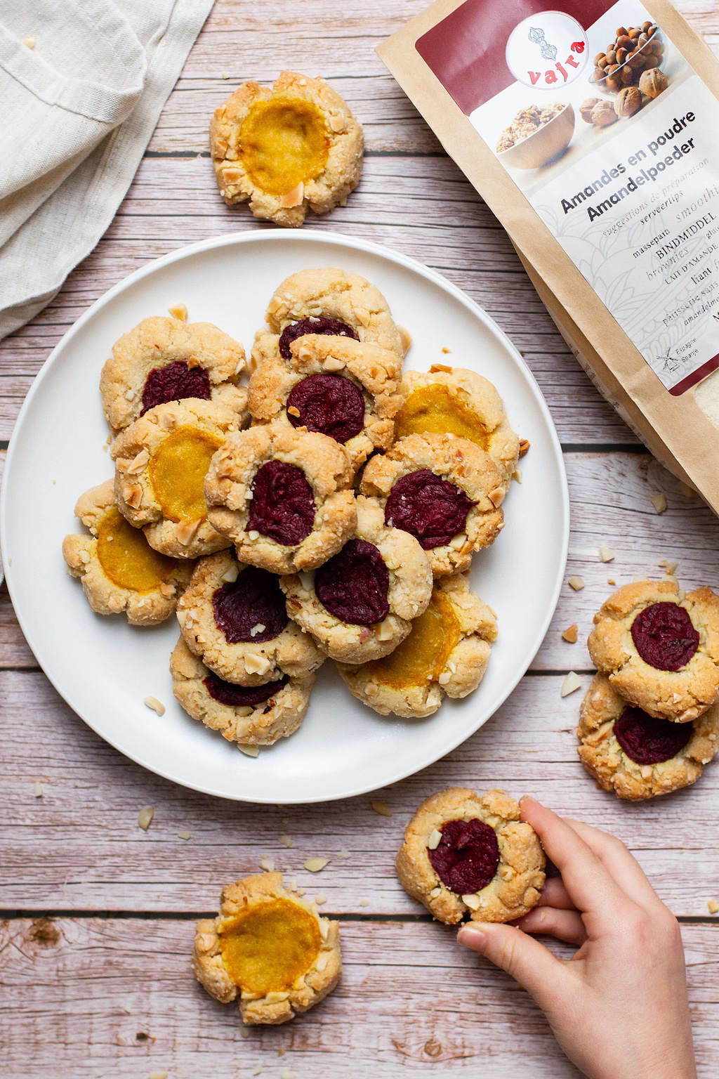 Biscuits vegan et sans gluten à la farine d'amandes