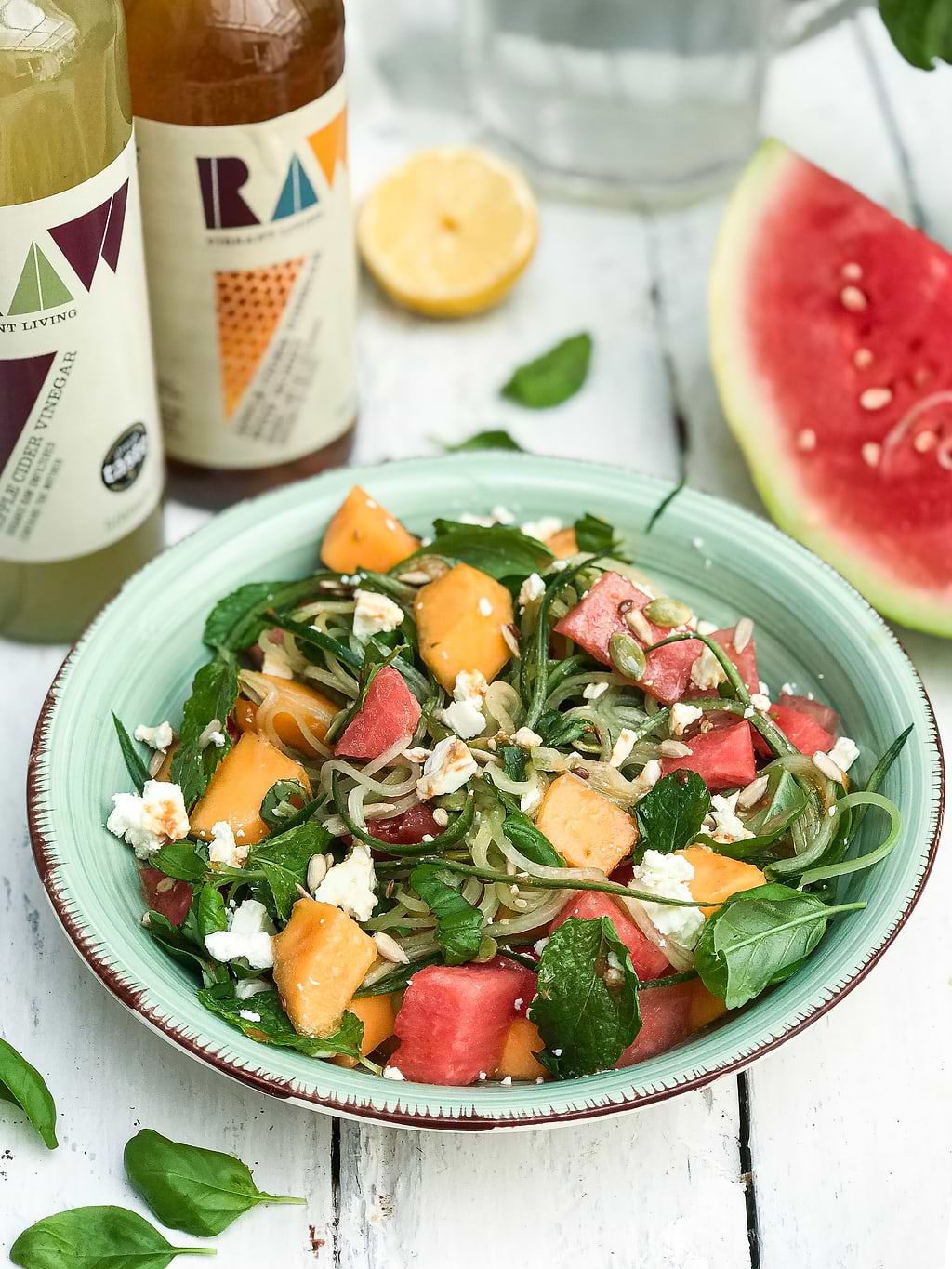 Zomerse raw food salade