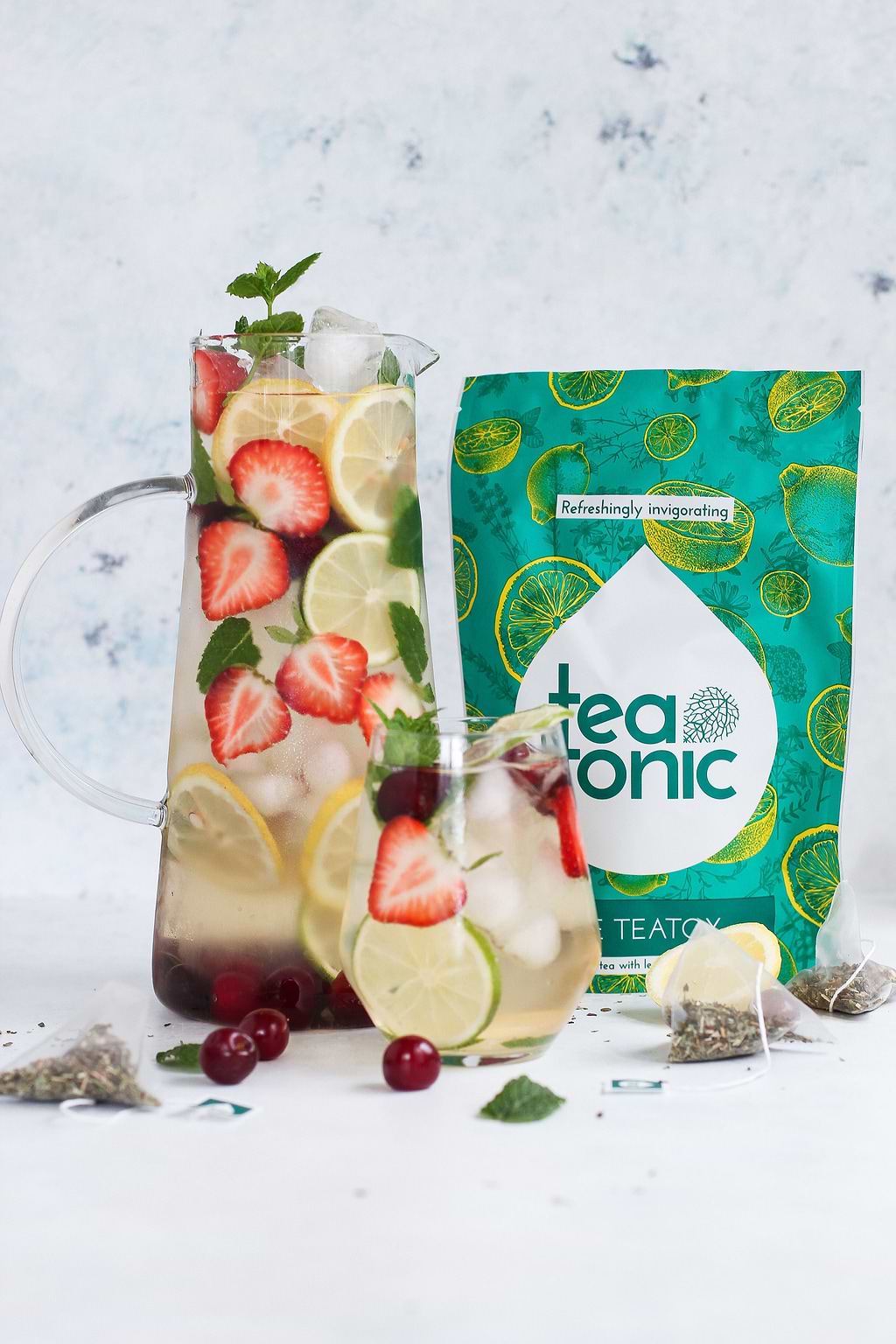 Thé glacé détox au thé vert et citronnelle 