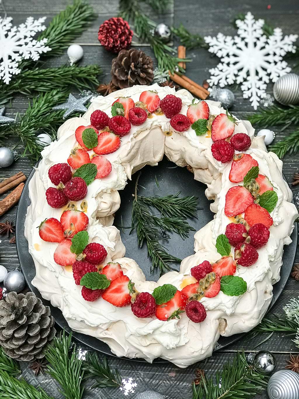 Recette de pavlova vegan aux fruits rouges (IG bas)