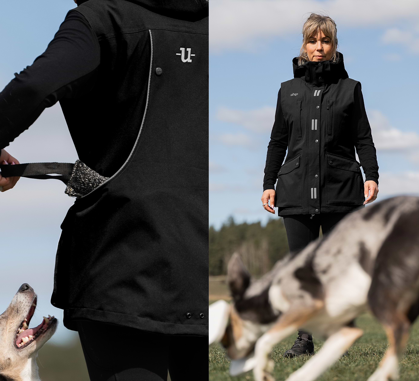 Waterproof Dog Trainer Vest with Back Pocket
