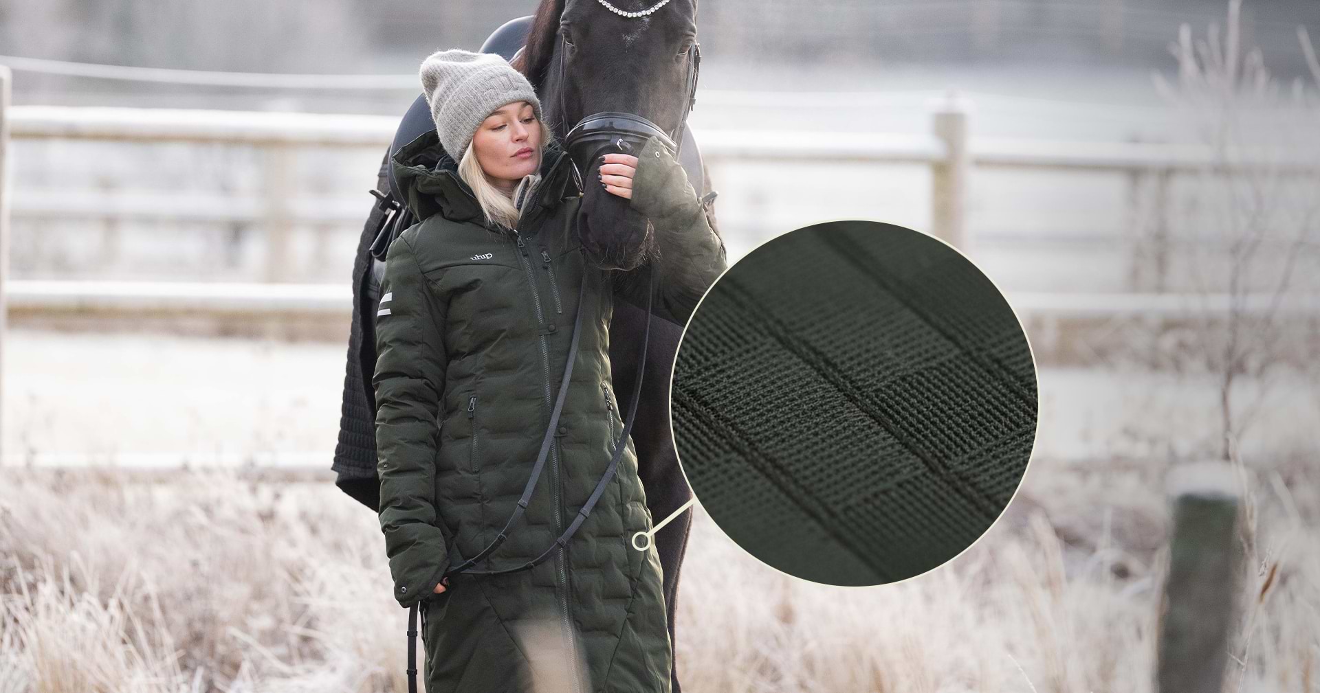 ice coat with ripstop - riding clothes