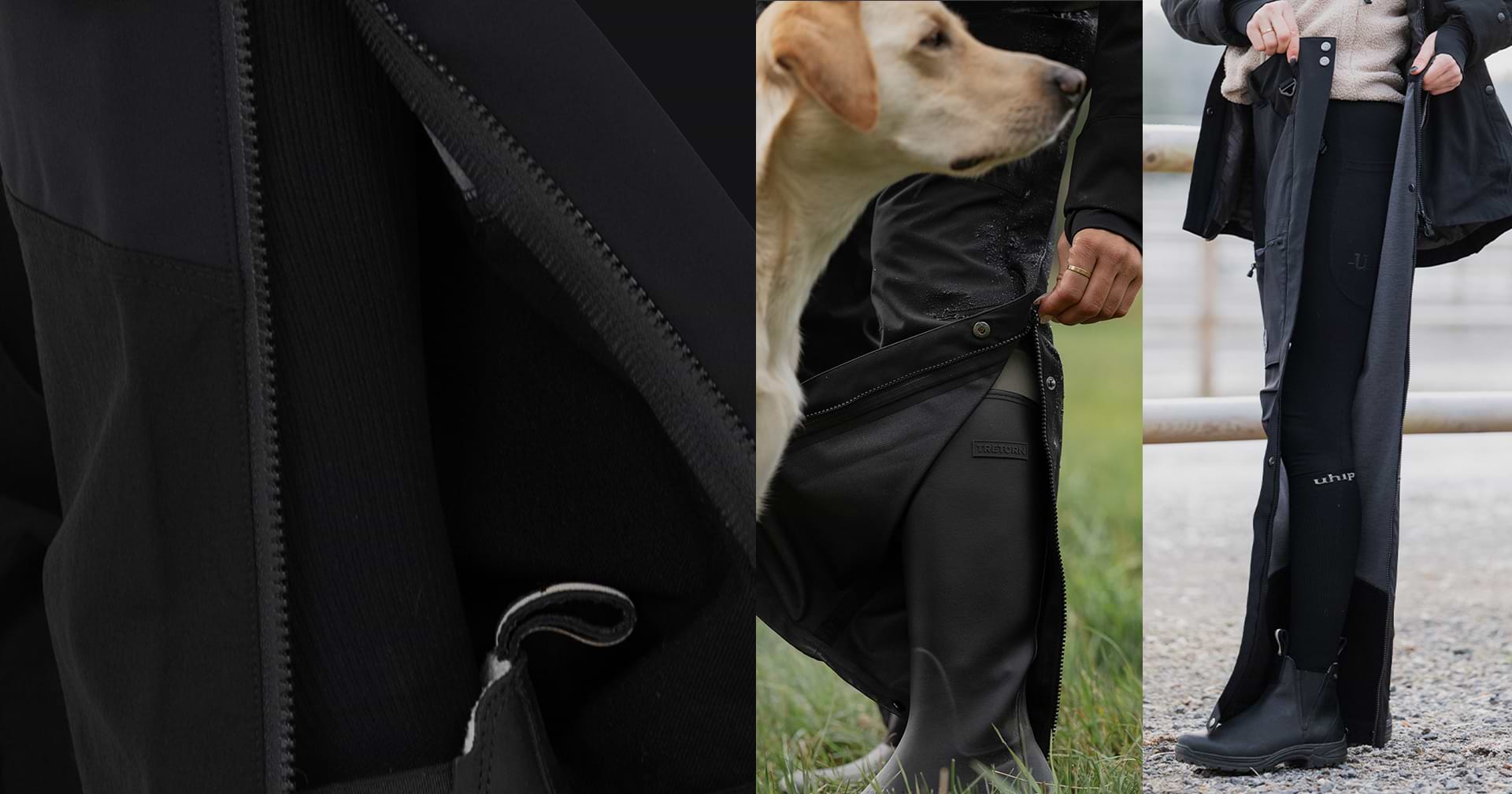 Overpants with full zip - Rainy and Woolblend