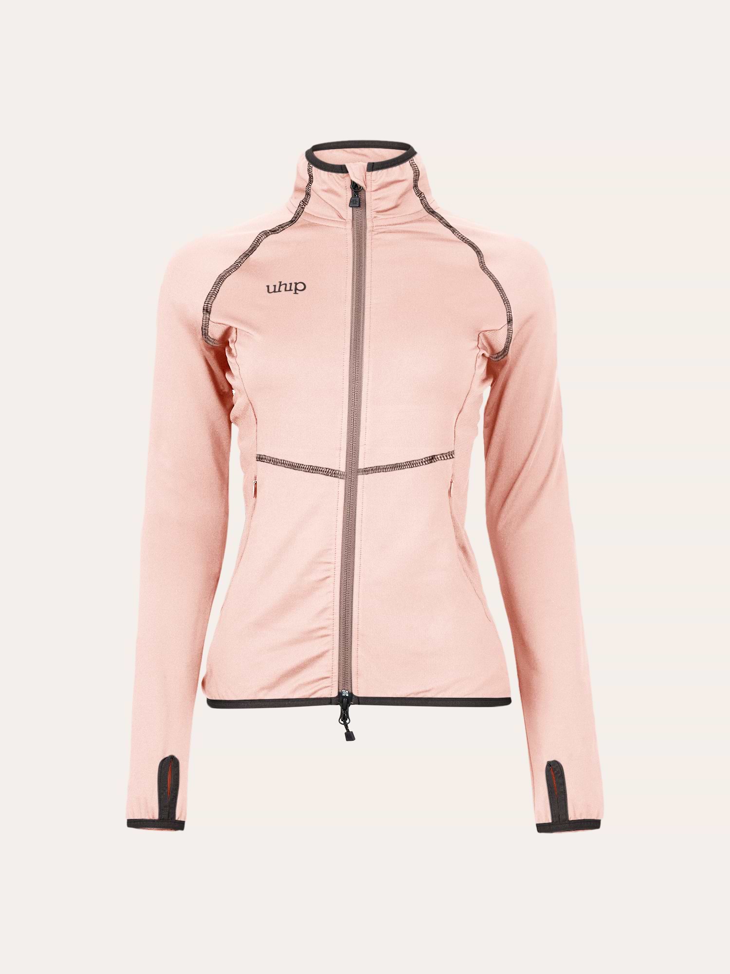 Ultimate Training Full Zip Silver Pink