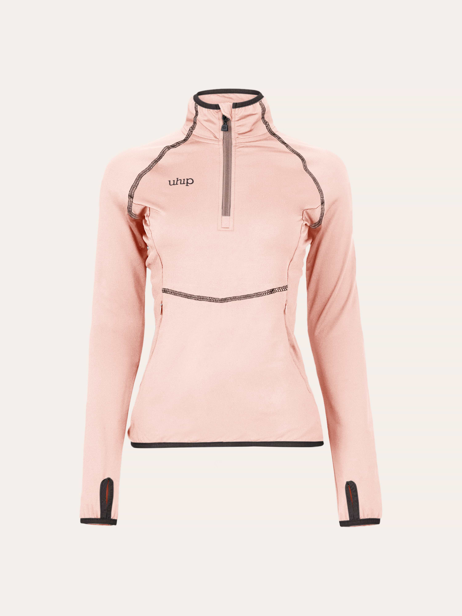 Ultimate Training Half Zip Silver Pink