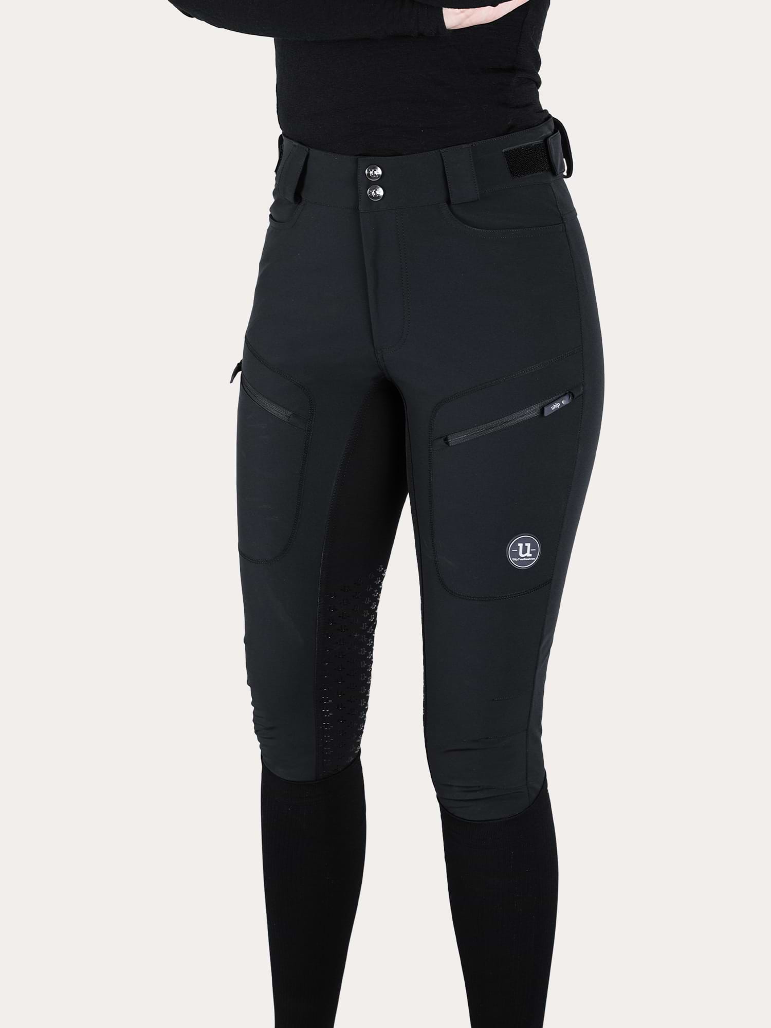 Woolblend Breeches 2.0 Half Grip Jet Black
