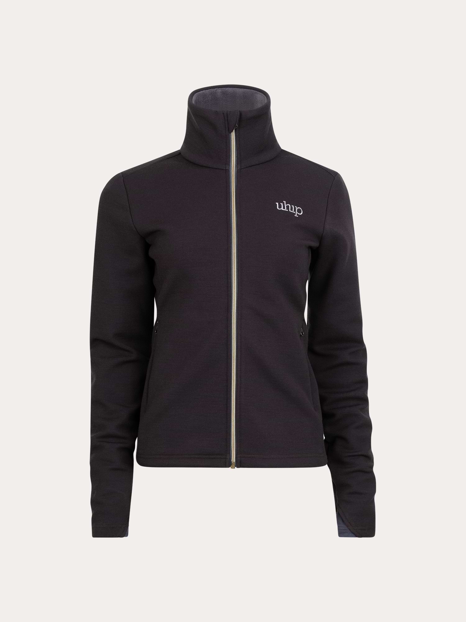 Woolblend Full Zip Chocolate Plum