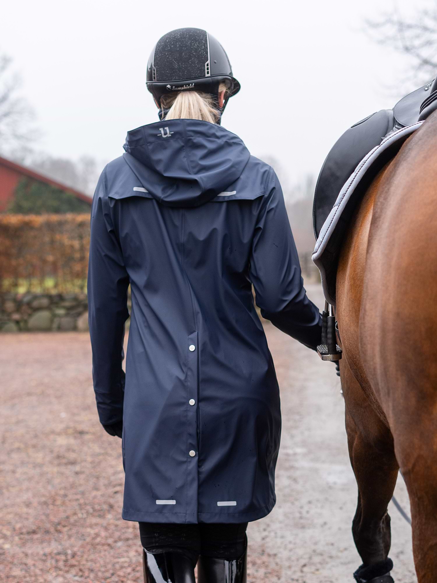 Winnie Mid Raincoat Navy