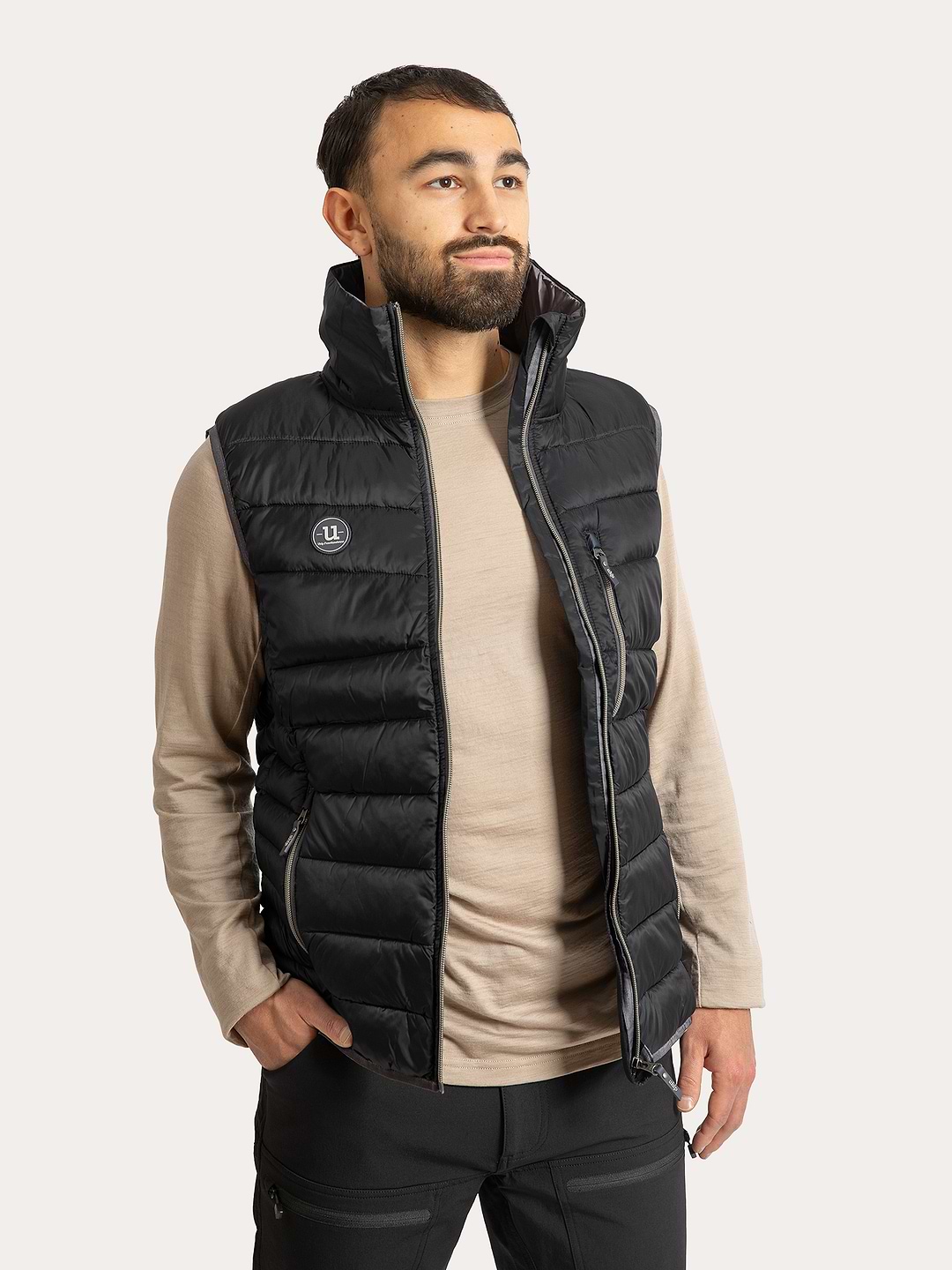365 Men's Vest Jet Black
