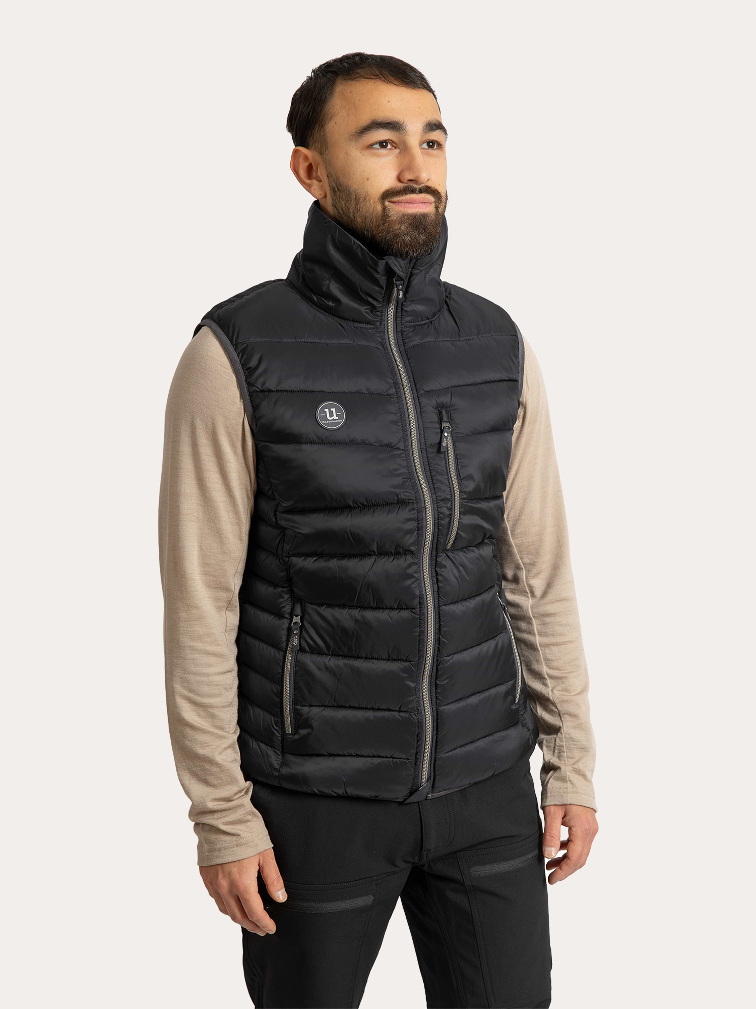 365 Men's Vest Jet Black