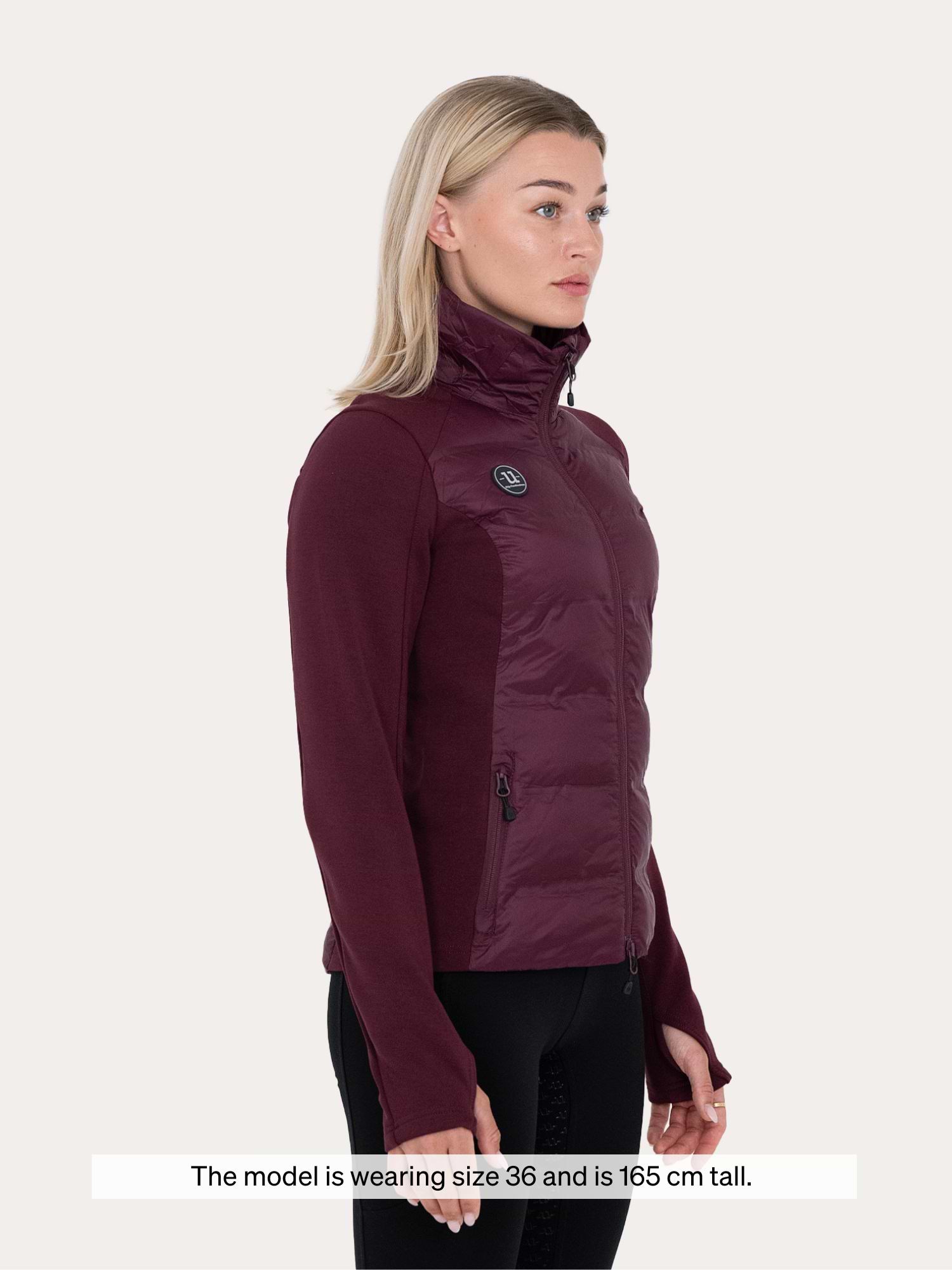 Everyday Hybrid Hoodie Fig Burgundy