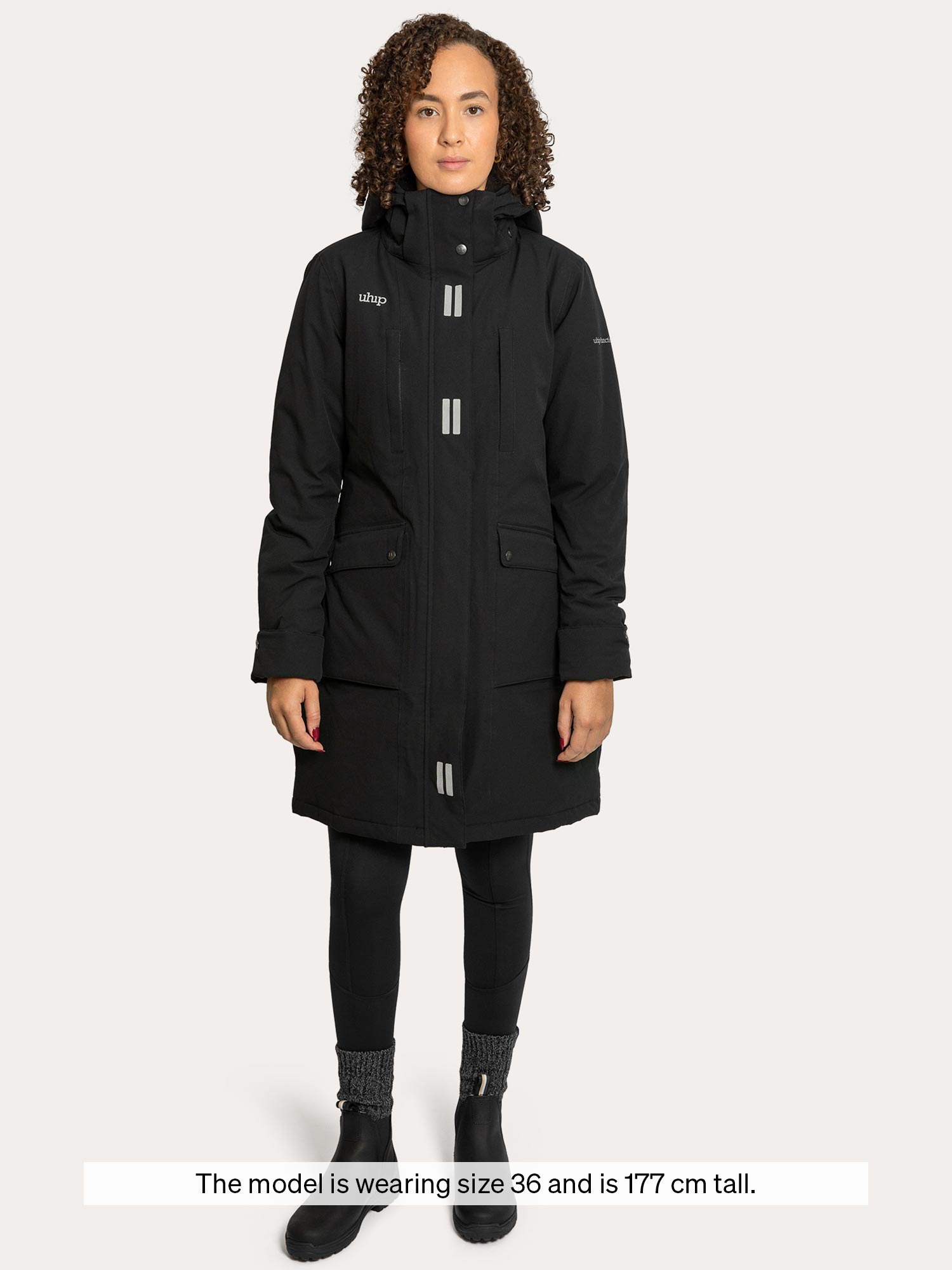 Regular Pro Winter Dog Trainer Long Jacket Jet Black