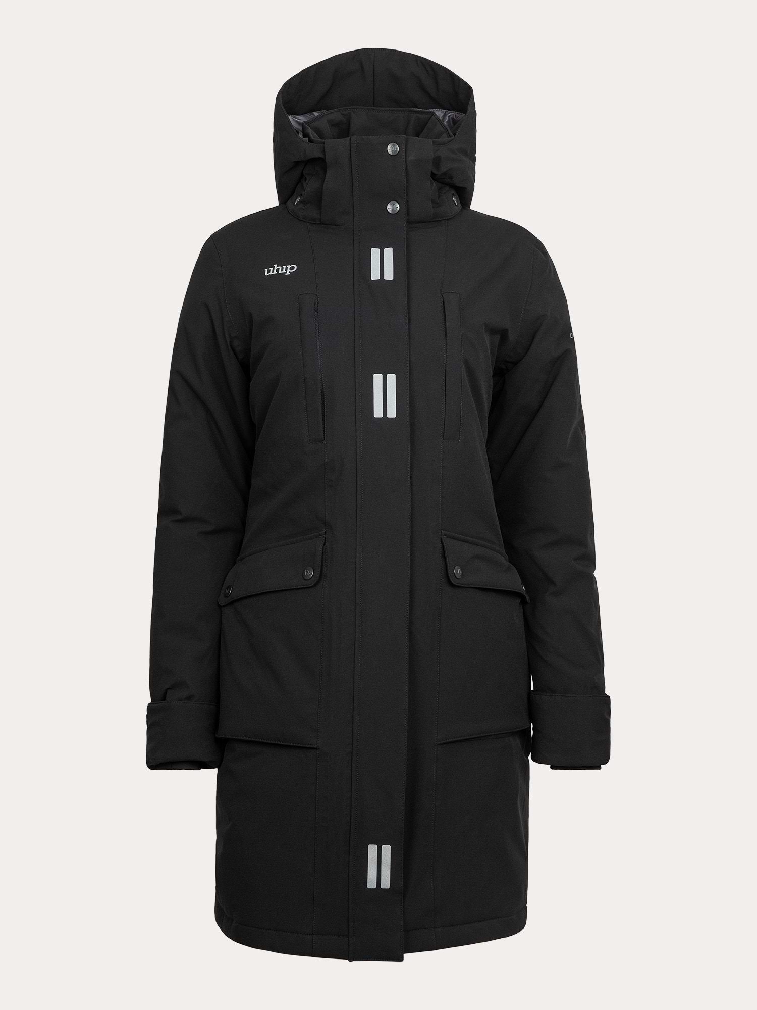 Regular Pro Winter Dog Trainer Long Jacket Jet Black