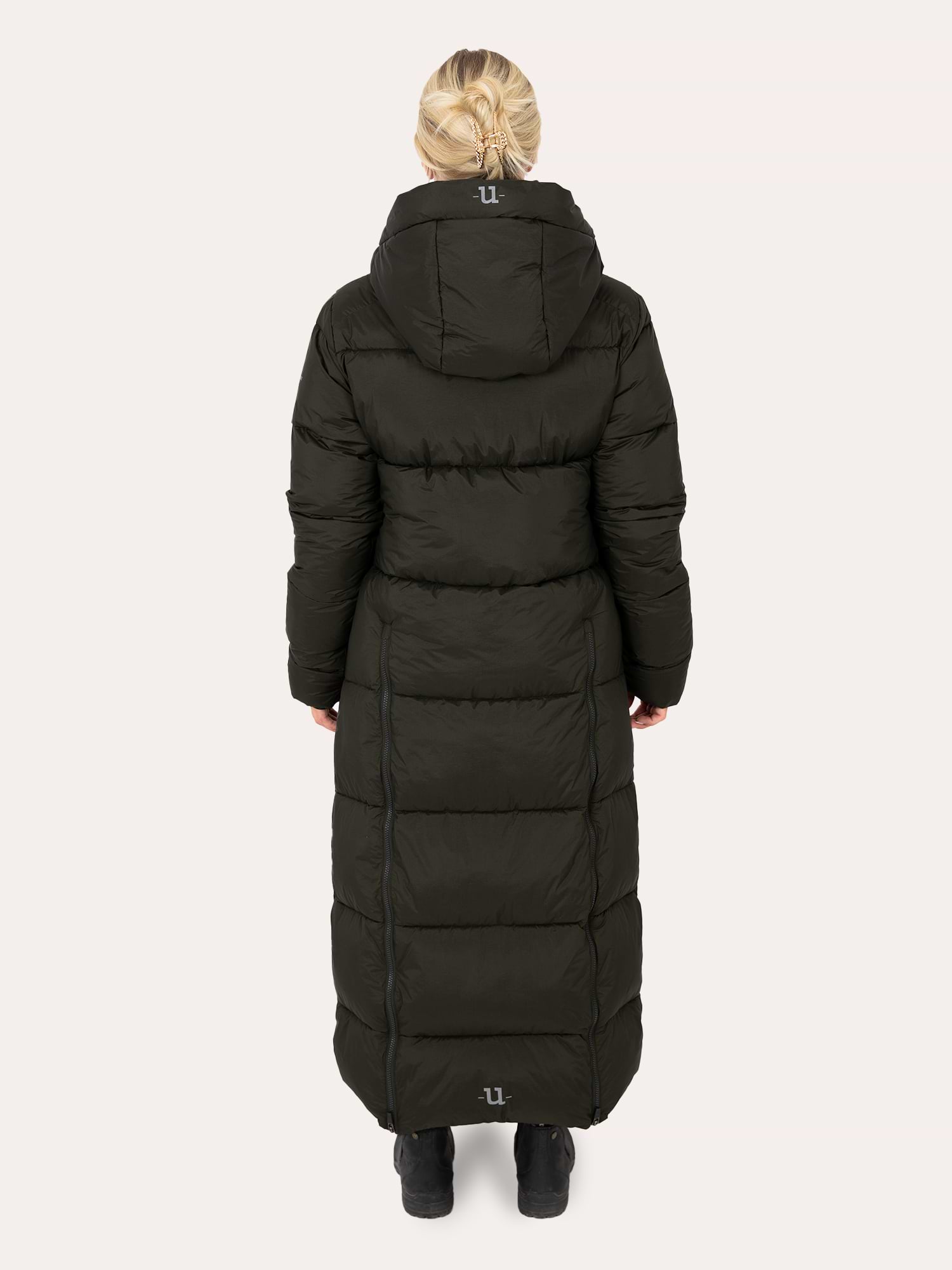 Arctic Puffer Coat Extended Dark Green