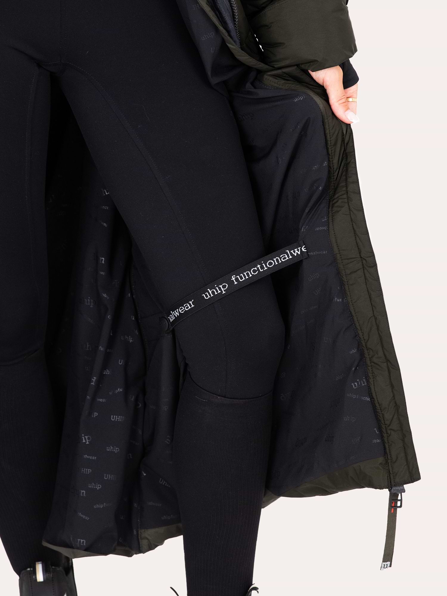 Arctic Puffer Coat Extended Dark Green