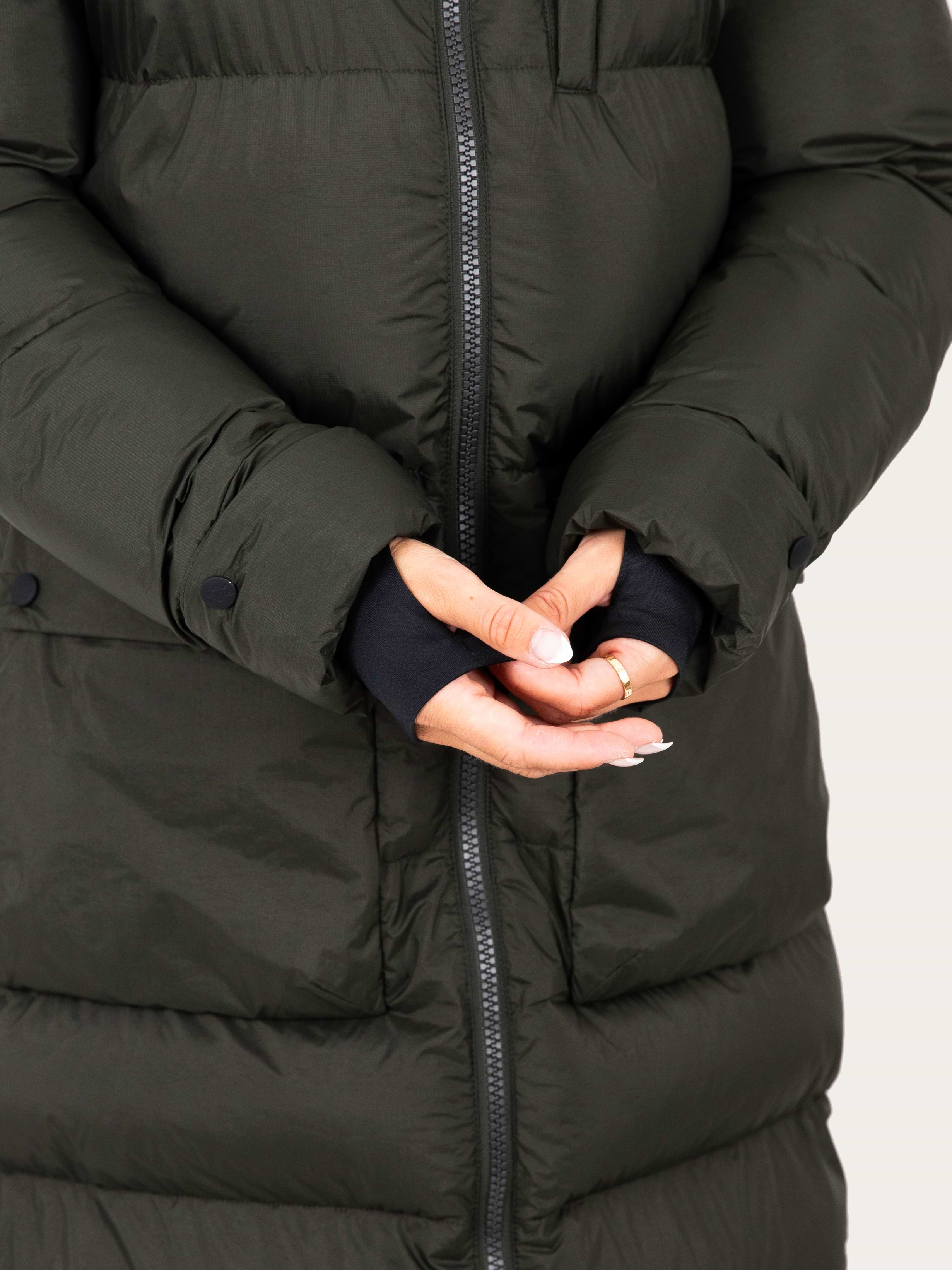 Arctic Puffer Coat Extended Dark Green