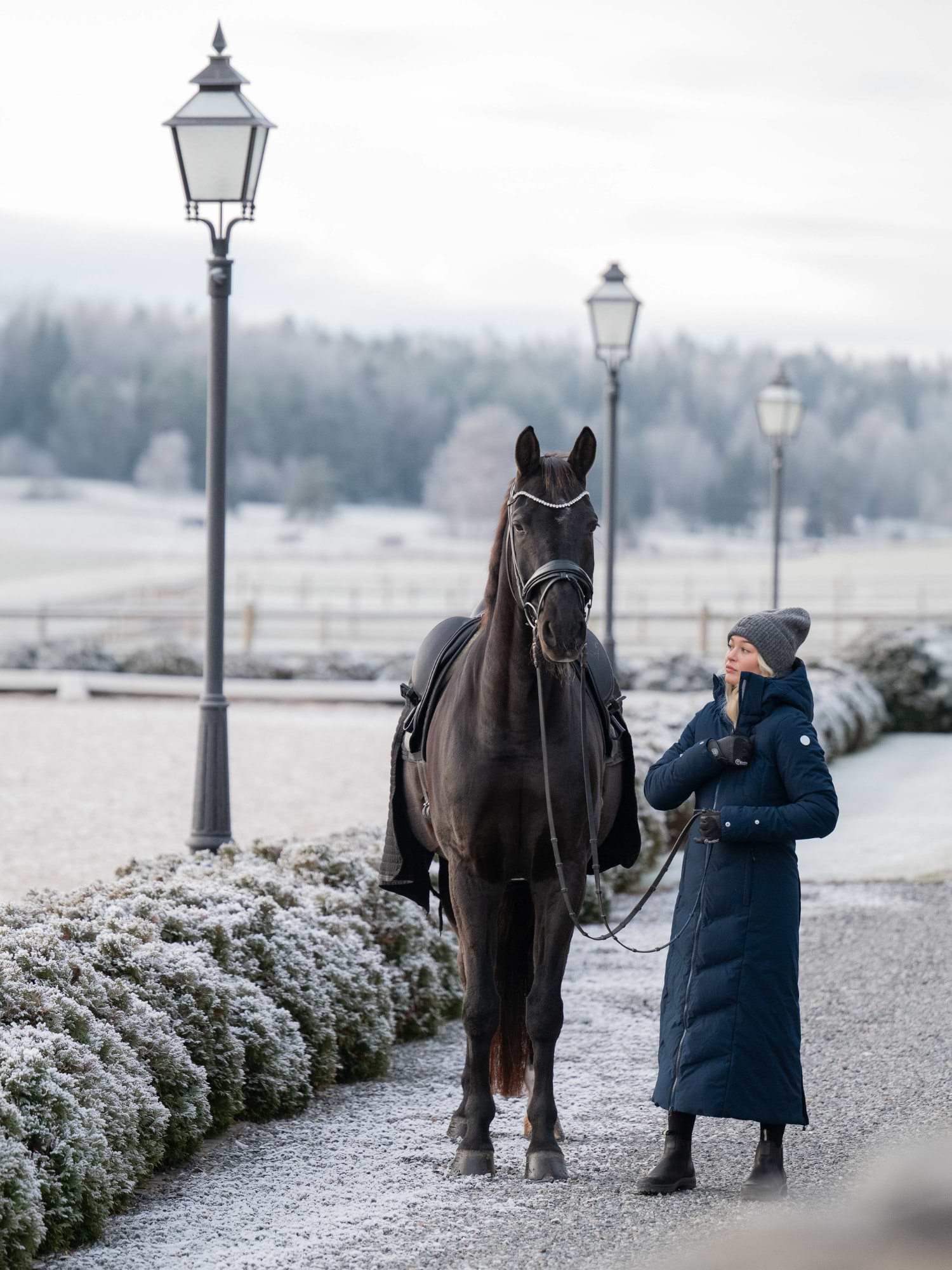 Frost Coat Extended Navy