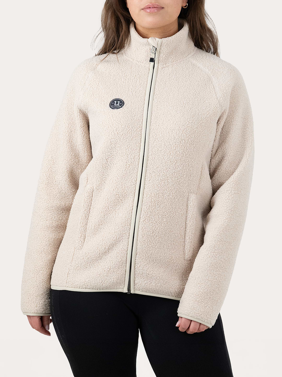 Cozy Pile Full Zip Off White
