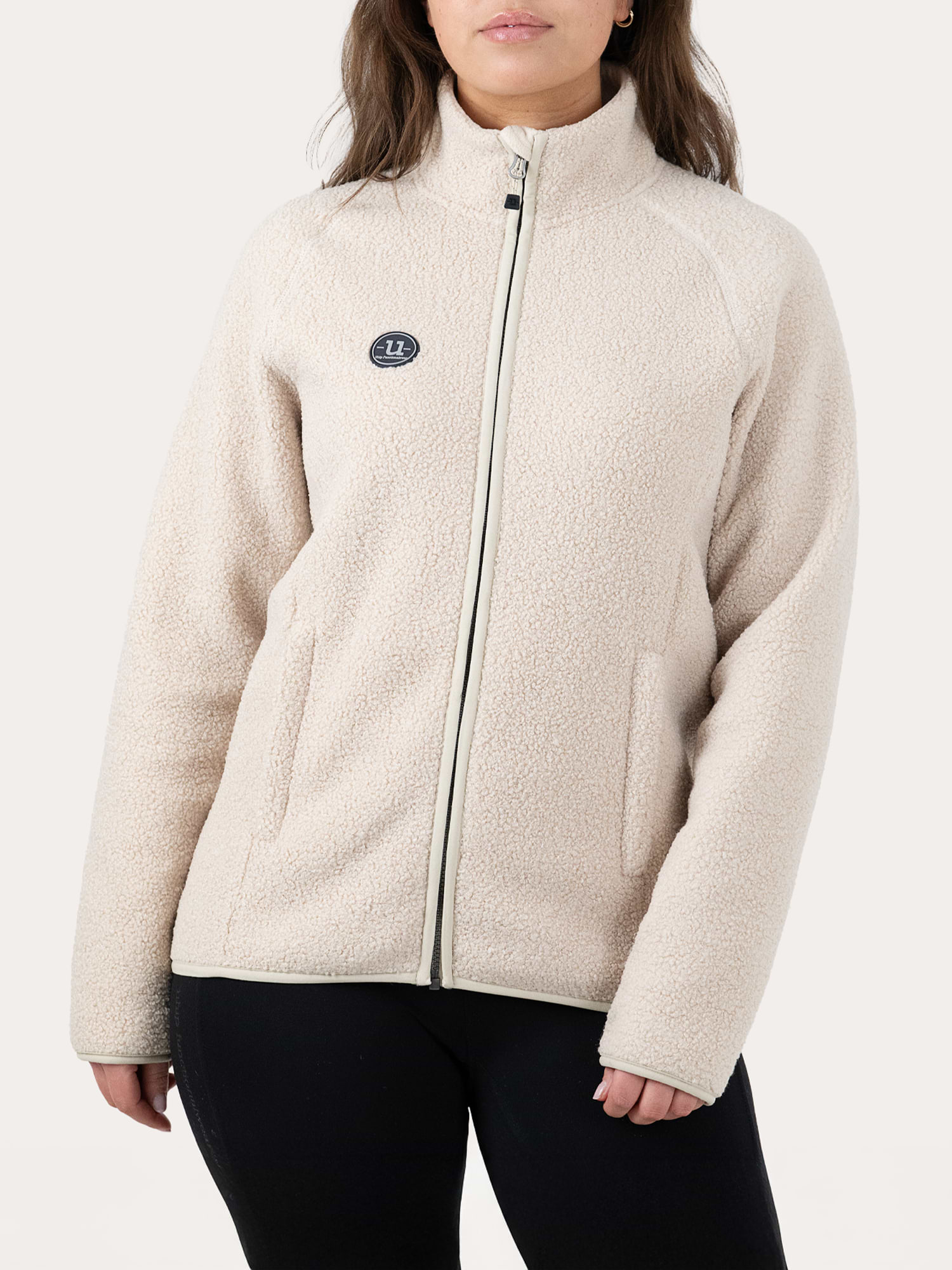 Cozy Pile Full Zip Off White