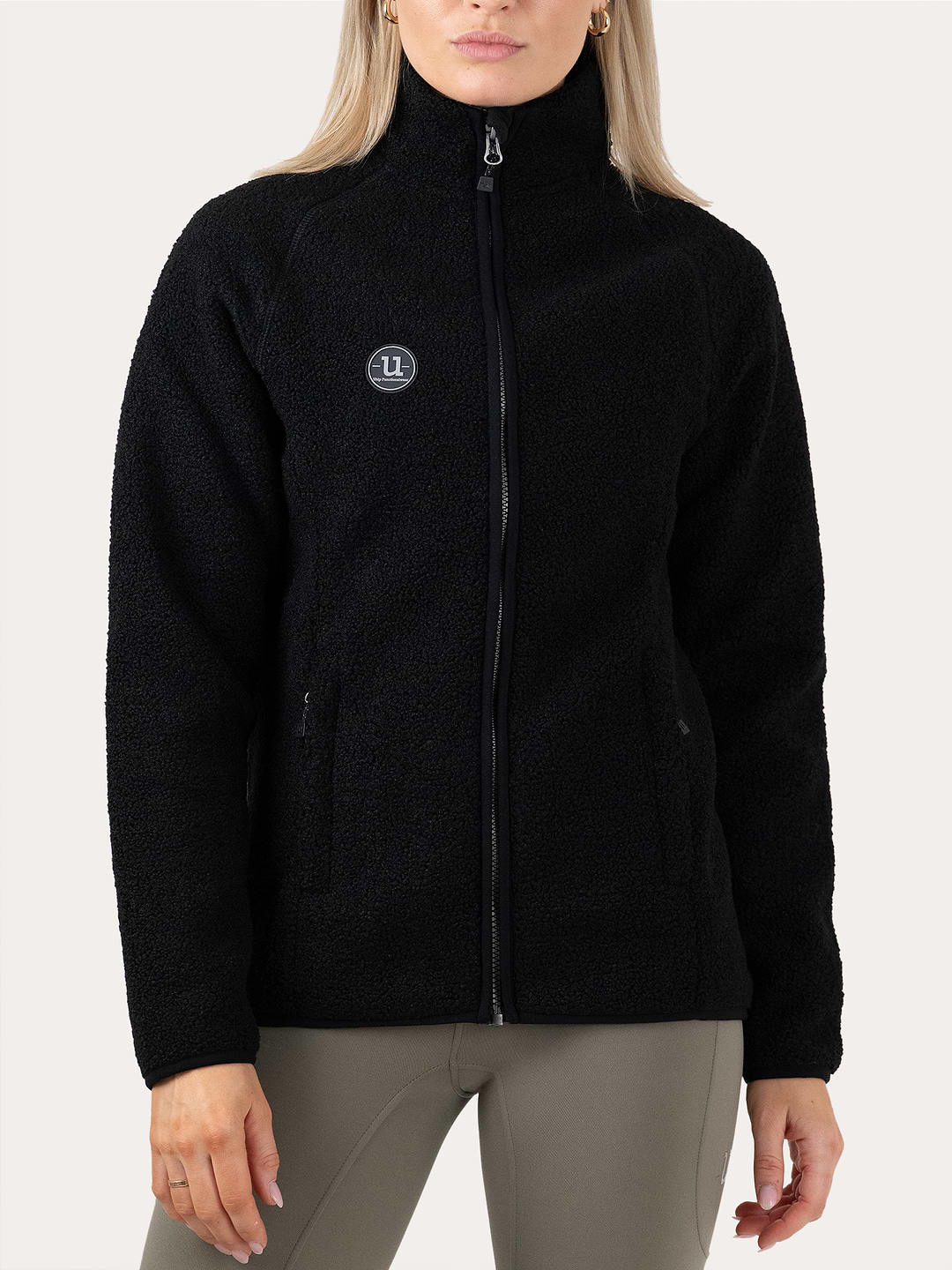 Cozy Pile Full Zip Jet Black