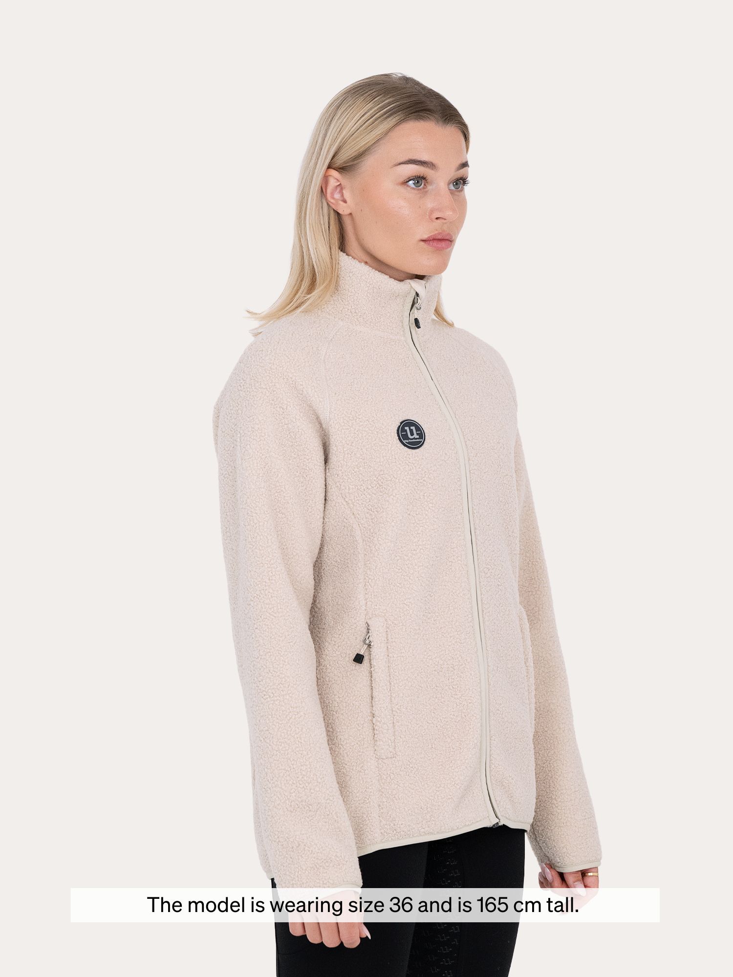 Cozy Pile Full Zip Off White