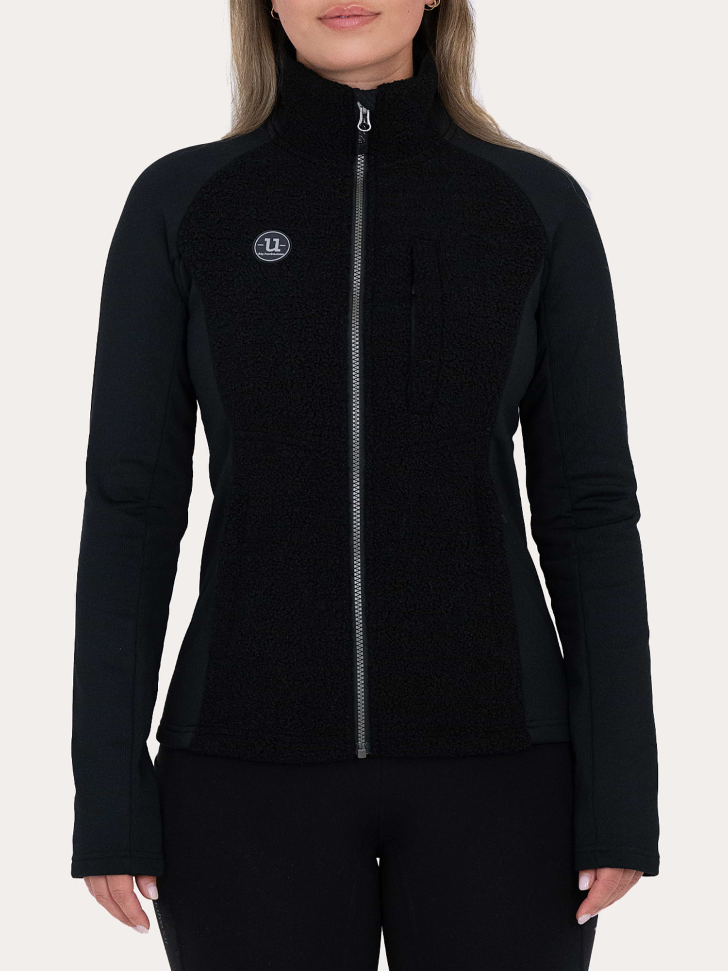 Cozy Pile Hybrid Jacket Jet Black