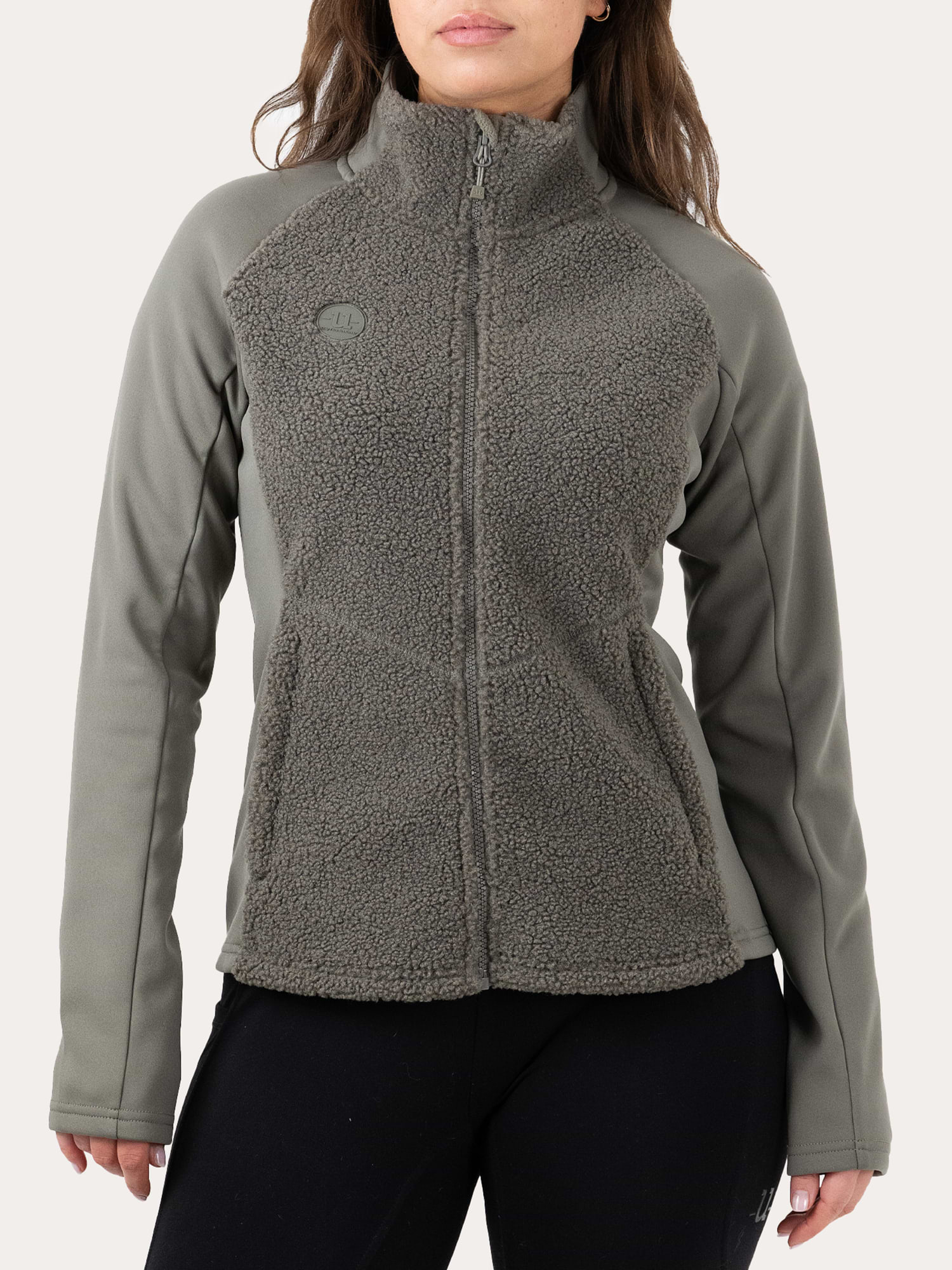 Cozy Pilé Fleece Hybrid Jacket Jet Black – Warm & Durable Fleece