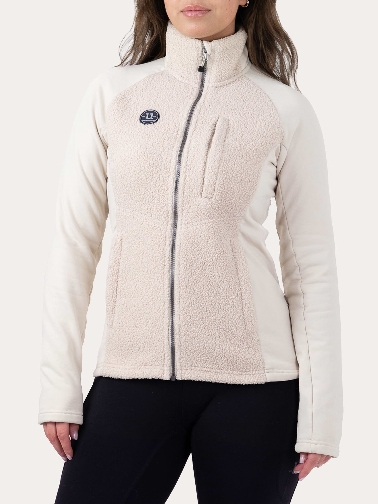 Cozy Pile Hybrid Jacket Off White