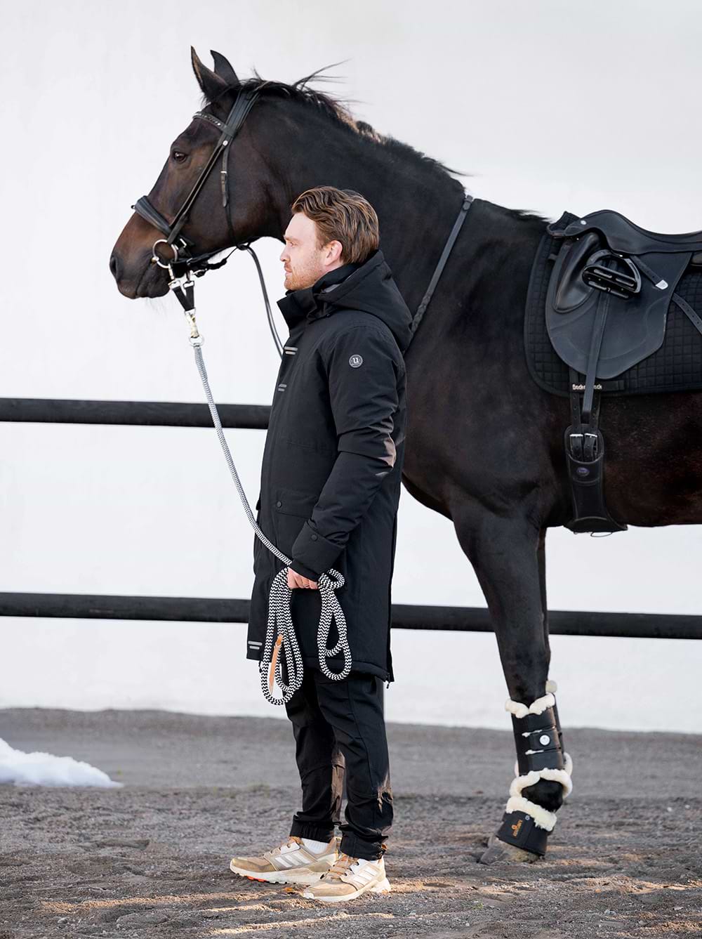 Urban Stretch Men´s Parka Jet Black