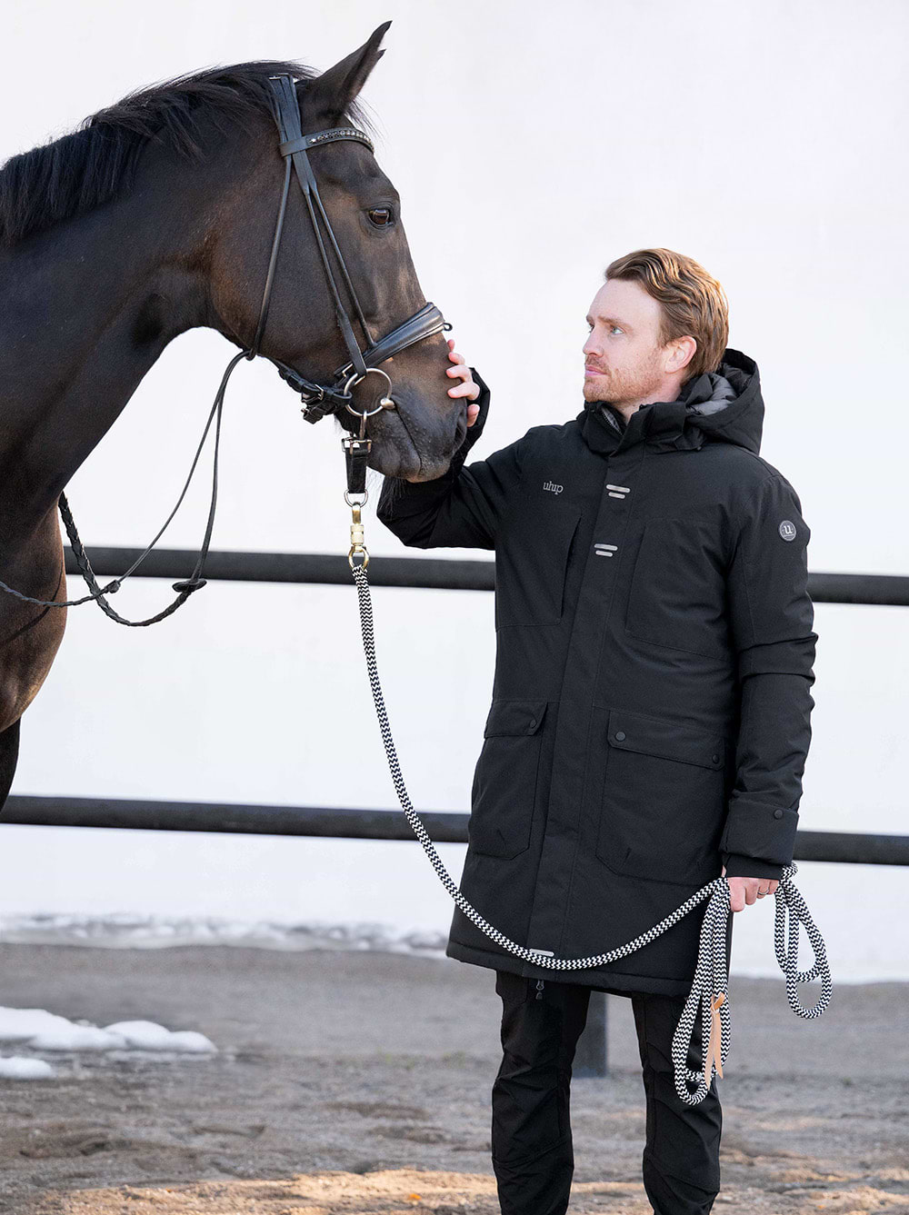 Urban Stretch Men's Parka – Waterproof & Warm Winter Riding Jacket