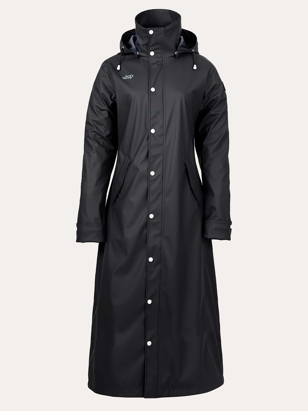 Winnie Raincoat Extended Jet Black