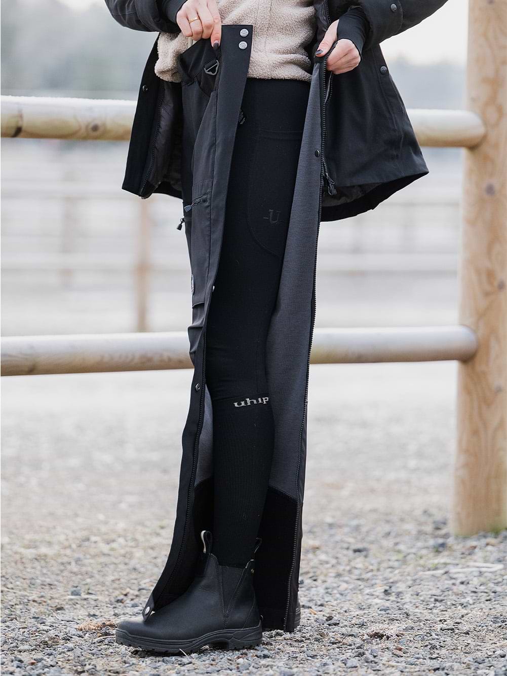 Woolblend Stella Zip Pant Jet Black