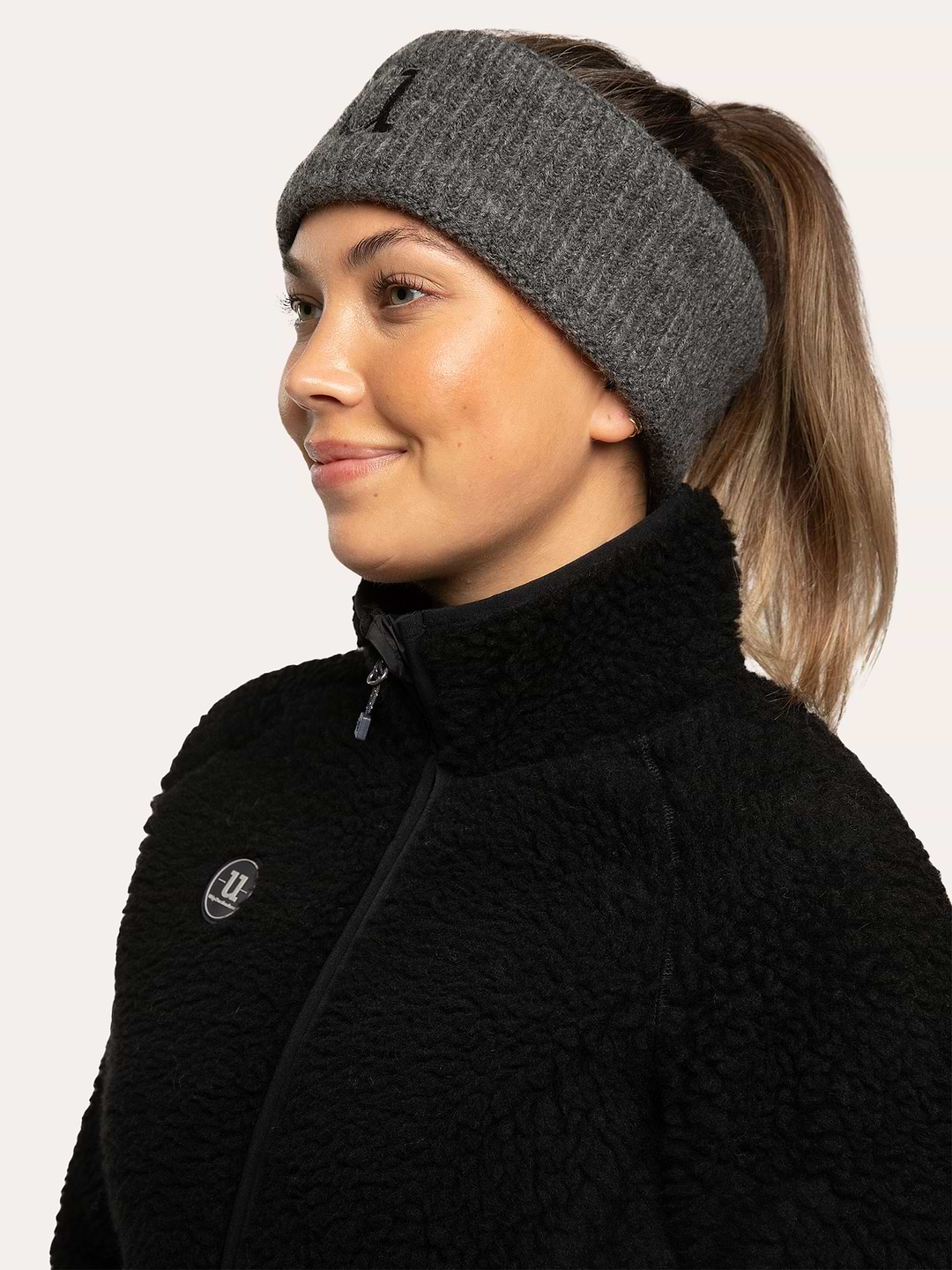 Alpaca Headband Nine Iron Grey