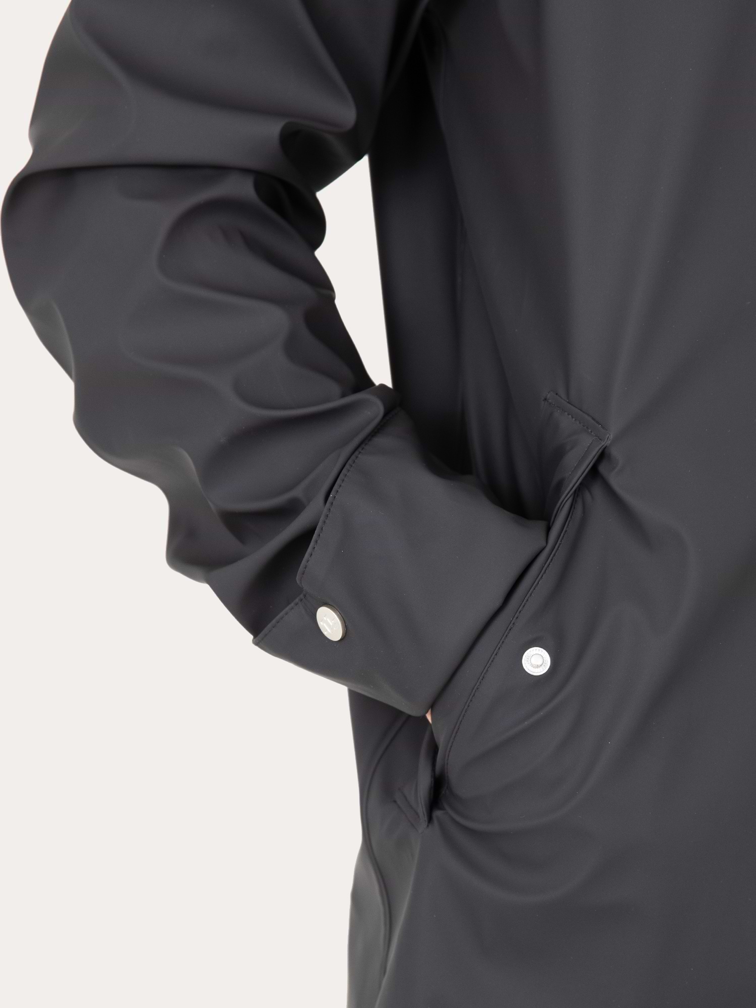 Winston Raincoat Jet Black – Long Waterproof Riding Coat | Uhip - Uhip