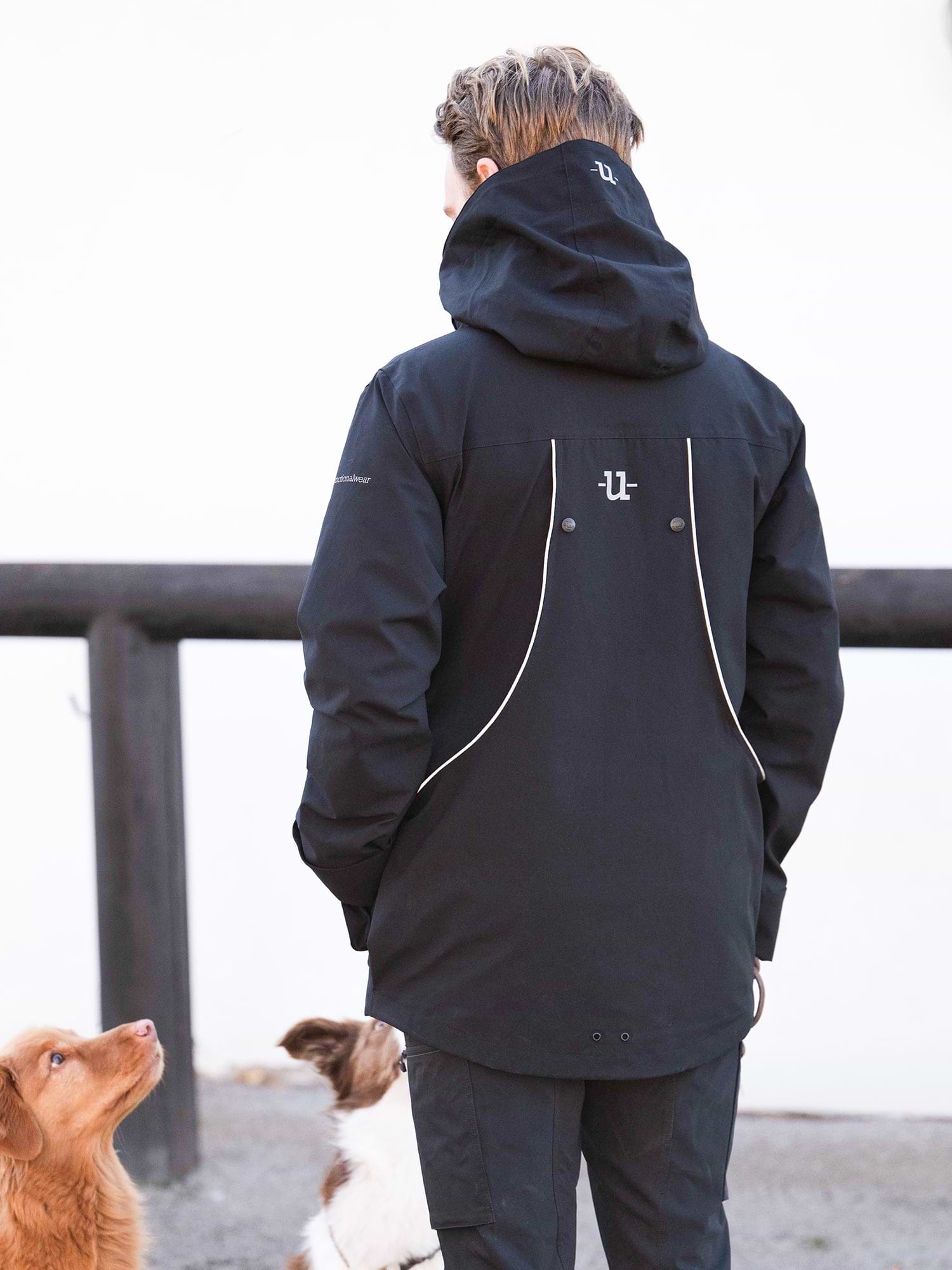 Mens Regular Pro Dog Trainer Jacket Jet Black