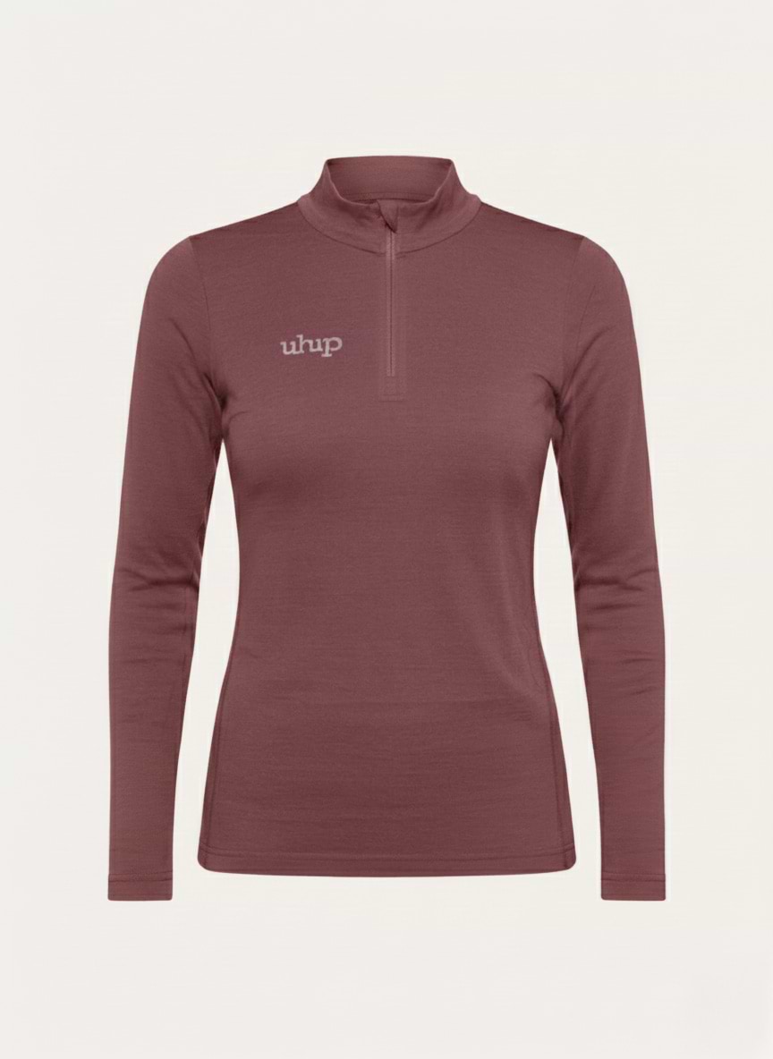 Merino Half Zip Top Sassafras