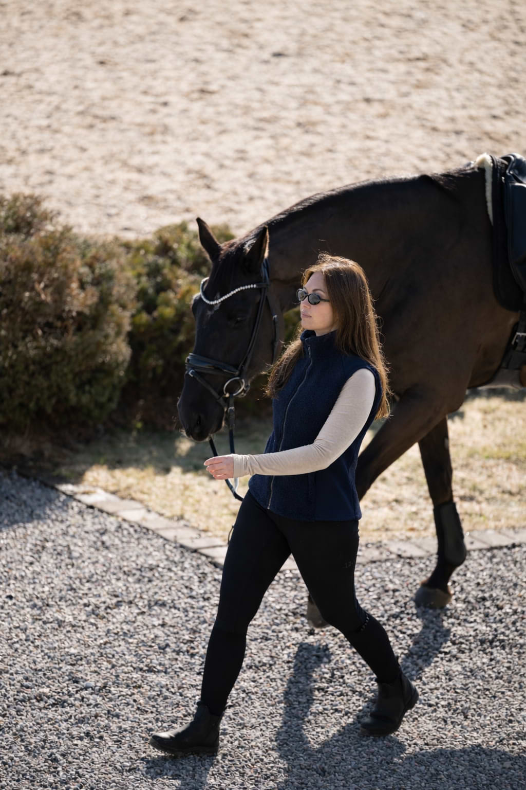 Cozy Pile Hybrid Vest Midnight