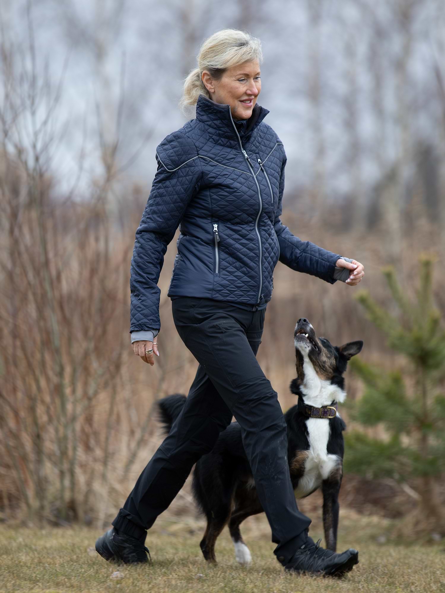 Classic Diamond Jacket Navy