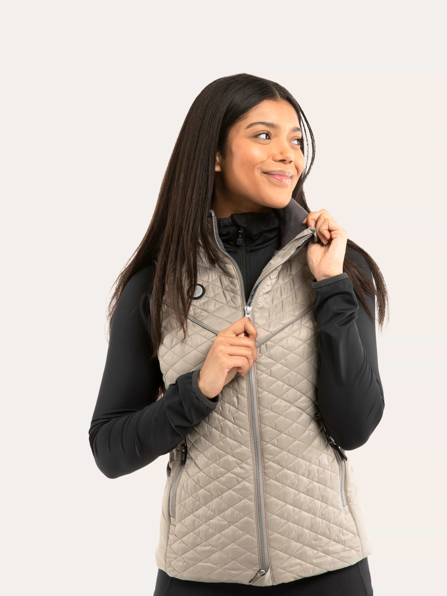 Classic Diamond Ridväst Khaki