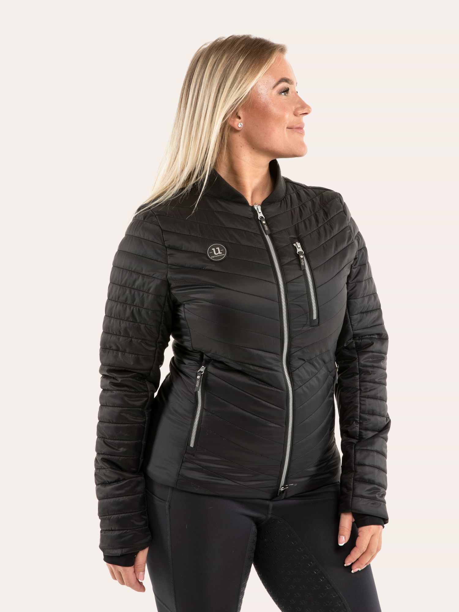 Dressed Bomber Jacket Jet Black