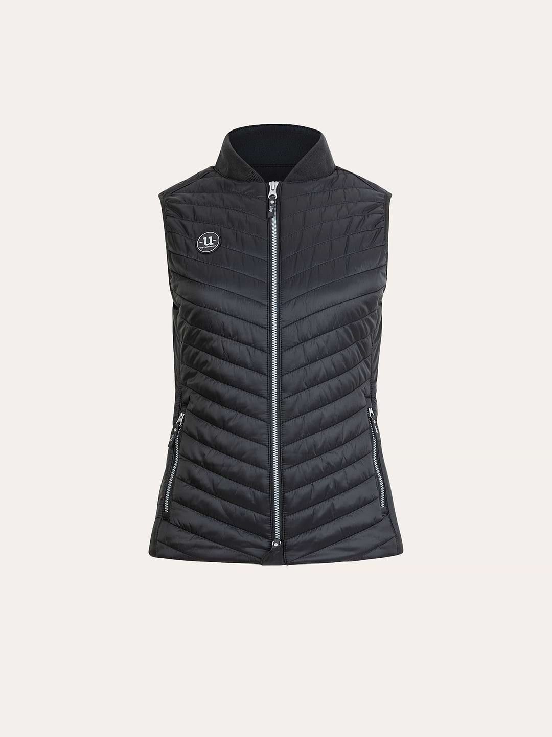 Dressed Bomber Vest Jet Black